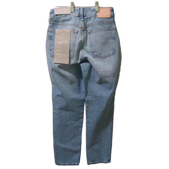 Everlane Women's Curvy '90s Cheeky Straight Jeans High Rise  Sunbleached Sz 25 - Picture 2 of 10